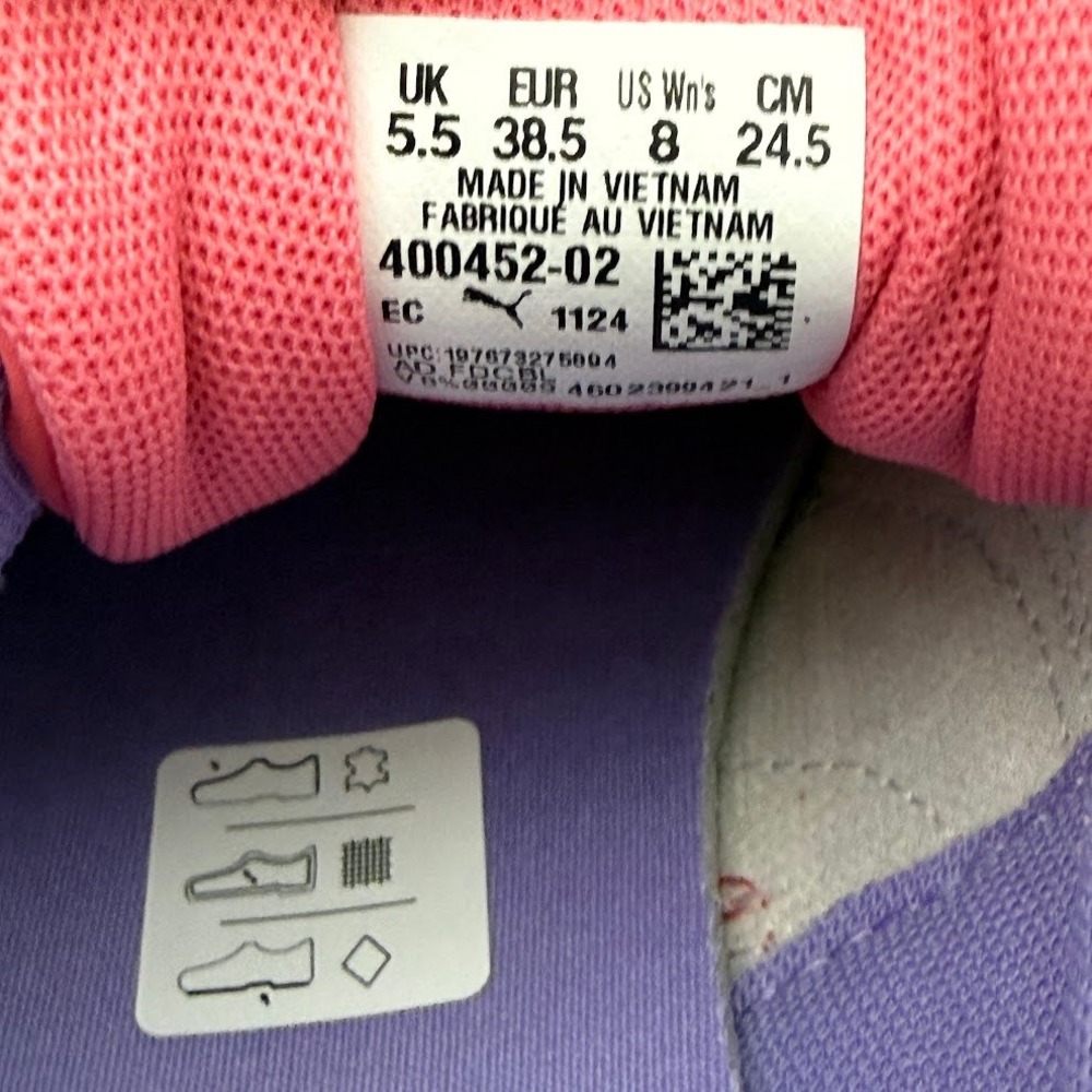Puma Palermo Elevata CF Womens 8 Magic Rose Pink Purple Platform Sneakers 400452 - Picture 5 of 10